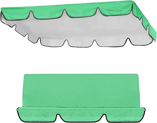 Miniatura 11 de Juego de fundas de repuesto para columpio de toldo, juego de repuesto para columpios de 2/3 plazas, protección para todo tipo de clima, columpios