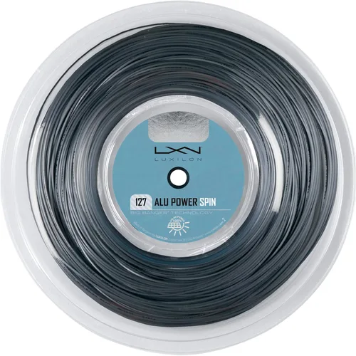 Luxilon ALU Power Spin 127 cuerda para raqueta de tenis - carrete de 220 m, plateado