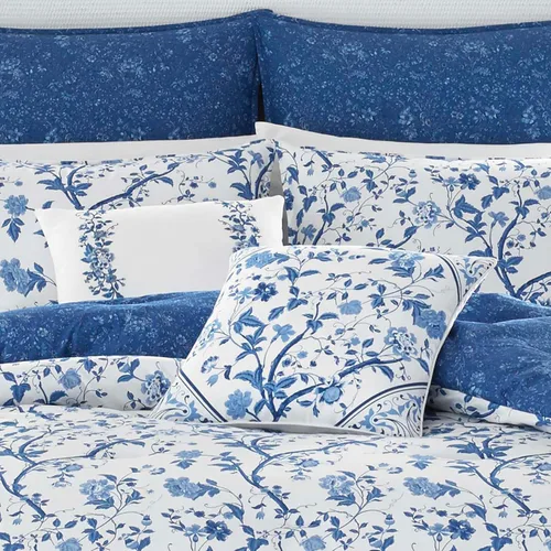 Miniatura 6 de Laura Ashley Home - Juego de funda de edredón Twin, ropa de cama de algodón reversible con fundas de almohada a juego, elegante decoración del hogar