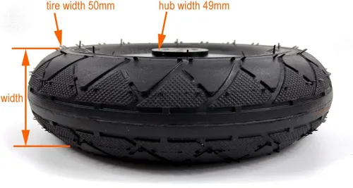 Miniatura 2 de 200x50 Scooter Rueda sólida o rueda de aire Rueda de scooter de 8 pulgadas con neumático sólido o neumático de aire con tubo Cubo de aleación 8