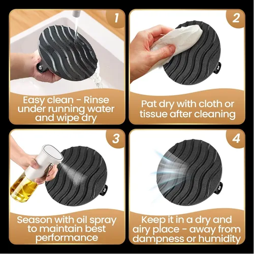 Miniatura 5 de Prensa de hamburguesas Smash para plancha, herramienta aplastadora de hamburguesas resistente de 2 libras con mango resistente al calor