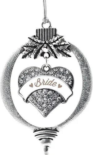 Miniatura 225 de Inspired Silver - Adorno con dije de hermana gemela - Adornos navideños de plata con circonitas cúbicas