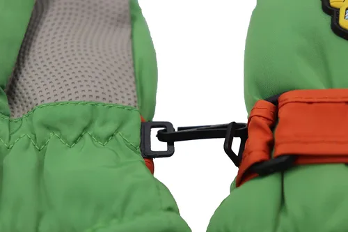 Miniatura 7 de Lindos guantes de esquí de dibujos animados para niños, guantes de nieve cálidos al viento con forro polar antideslizante, guantes deportivos