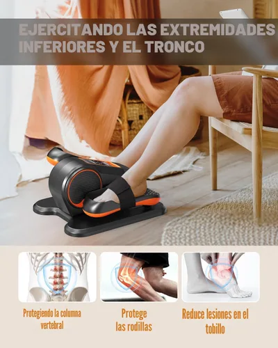 Miniatura 2 de Yagud Under Desk Machine, Electric Elliptical Leg Exerciser for Senior, 13 Adjustable Speeds Quiet and Portable Seated Pedal Exerciser for Training
