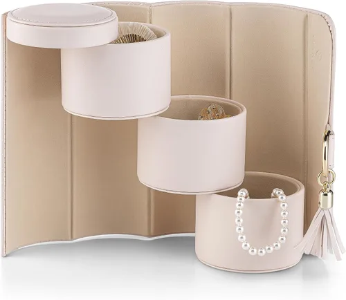 Miniatura 26 de Vlando Viaggio - Joyero pequeño, caja de almacenamiento para accesorios de viaje