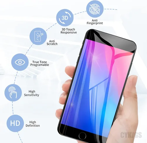 Miniatura 5 de Para iPhone 8 Plus Reemplazo de pantalla con botón de inicio 5.5 "Kit de reparación negro, 3D táctil 8plus pantalla LCD digitalizador montaje