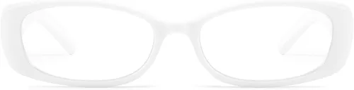 Lentes rectangulares falsos para mujer, de moda, Y2K, para oficina, sirena, luz azul con lentes transparentes