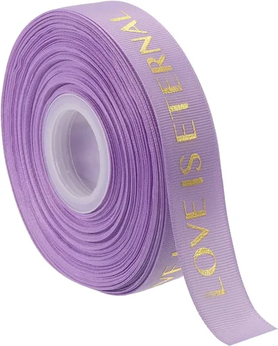 Miniatura 10 de MECCANIXITY Cinta de satén de 1 pulgada de ancho y 50 yardas de San Valentín, personalizadas, color negro, para envolver regalos, ramo de tartas