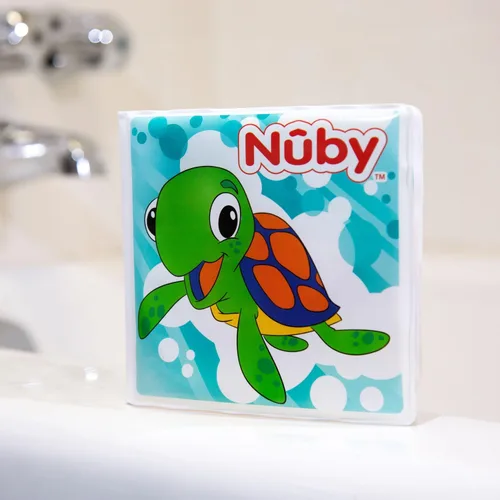 Miniatura 6 de Nuby Libro de Baño Divertido con Páginas Impermeables y Chirriador Sorpresa, Educación Temprana, 0 M+ (Las Impresiones Pueden Variar)