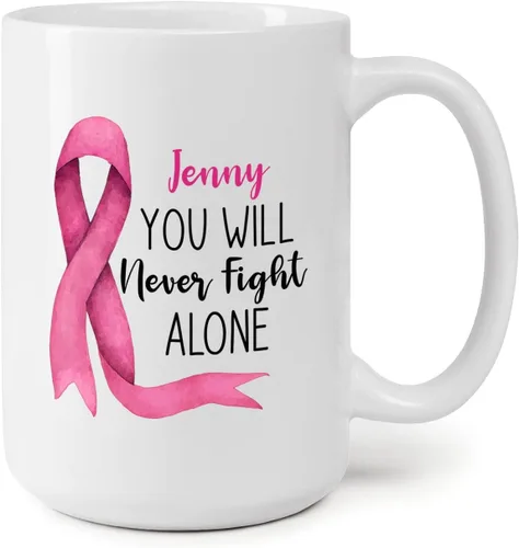 Miniatura 21 de Taza personalizada para sobrevivientes de cáncer, taza de cáncer de mama, taza de cinta rosa, regalo para sobreviviente de cáncer de mama, taza