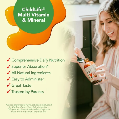Miniatura 6 de CHILDLIFE ESSENTIALS Multivitamínico y Mineral para Niños - Vitaminas para Niños, Multivitamínico Líquido para Niños, Multivitaminas para Niños