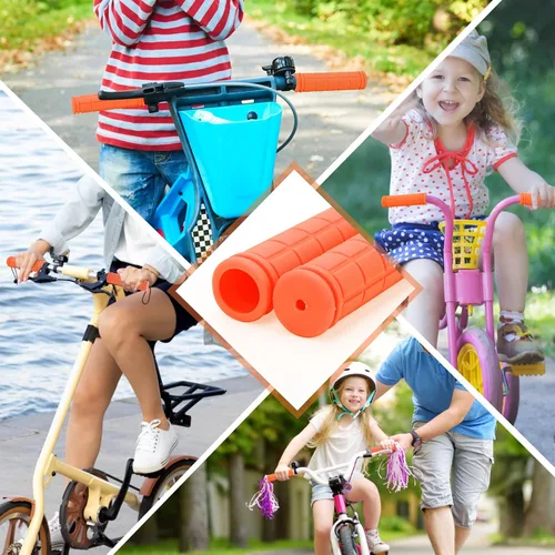 Miniatura 7 de Coolrunner Agarres de manillar de bicicleta, empuñaduras de bicicleta para niños y niñas, agarre de goma antideslizante para scooter Cruiser Seadoo