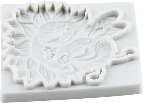 Miniatura 5 de Lingzhi Molde de silicona para fondant de abejorros para decoración de pasteles, decoración de cupcakes, chocolate, caramelo, azúcar, goma de Gris