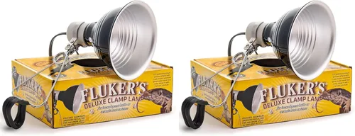 Miniatura 9 de Lámpara Fluker's Repta-Clamp, luz de abrazadera resistente para tanques y terrarios de reptiles, aprobada UL/CUL, excelente para el baño