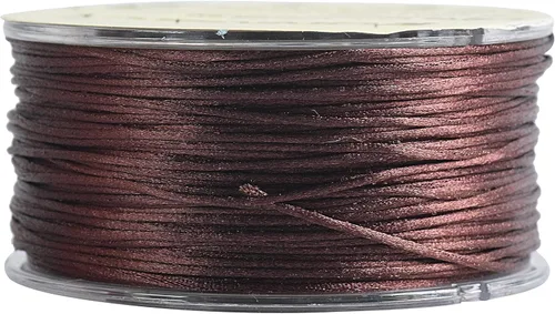 Miniatura 94 de KONMAY 80 Yardas 1.0mm Cordón Rattail de Nylon Satén Seda Trim Hilo para Cuentas para Nudos Chinos, Kumihimo, Trabajo con Cuentas, Macramé, 2-Azul