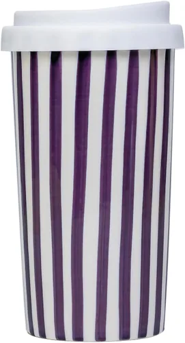 Miniatura 3 de Millie - Taza de viaje de cerámica con tapa, taza de café reutilizable de 12 onzas, esta taza de café de viaje de cerámica hecha a mano es apta