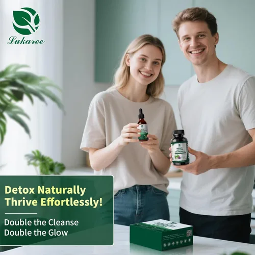 Miniatura 6 de Lukaree Chlorophyll - Gotas líquidas y cápsulas combinadas, soporte de doble acción para limpieza, energía y frescura oral, apoyo inmunológico