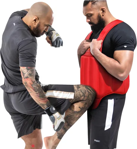 Miniatura 4 de Wesing - Protector de pecho para artes marciales Muay Thai, boxeo y MMA