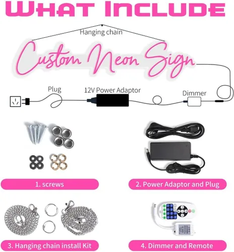 Miniatura 6 de Letrero de neón personalizado con nombre LED personalizable para decoración de pared, letrero de nombre personalizado para dormitorio, boda, fiesta