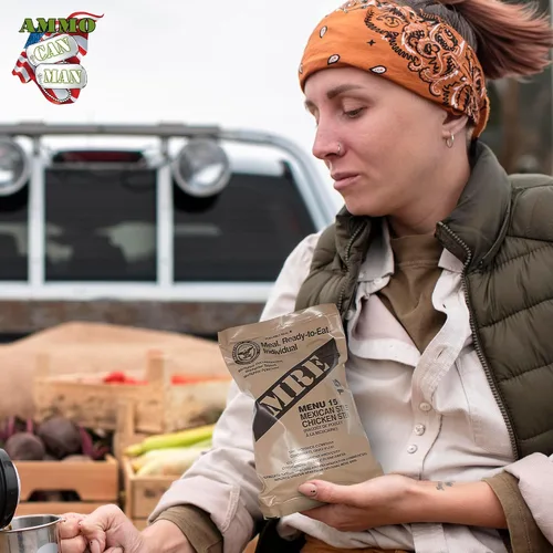 Miniatura 5 de MREs (Comidas listas para comer) genuino excedente militar de Estados Unidos sabores variados