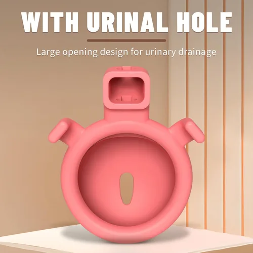 Miniatura 5 de LockLove - Dispositivos de castidad masculina para pene, jaula para el pene, impresa en 3D, vagina realista, jaula de castidad rosa con cerradura