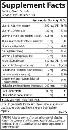 Miniatura 4 de Carlson - Nutrientes en la sangre, 28 mg de hierro, desarrollo sanguíneo, absorción de hierro y bienestar óptimo, 40 cápsulas