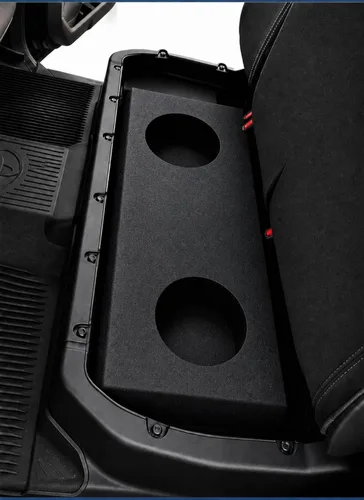 Rockville REC132 - Caja de subwoofer sellada doble de 12 pulgadas, ajuste personalizado para Toyota Tundra Crew Max 2022-2023, acabado de
