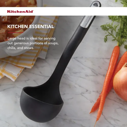 Miniatura 4 de KitchenAid - Cucharón de silicona, color negro