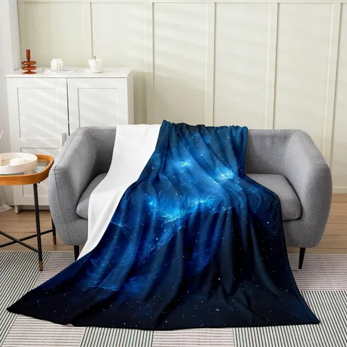Miniatura 31 de Erosebridal Manta de hojas para niños, niñas y hombres, manta de forro polar colorida, manta de cama de hojas de mandala bohemio, 30 x 40 pulgadas