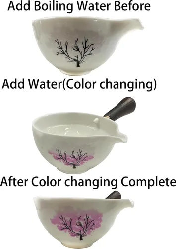 Miniatura 3 de LURRIER Juego de té chino de porcelana Gongfu, juego de tetera portátil con rotación de 360 grados, tetera y embudillo, todo en una bolsa de regalo