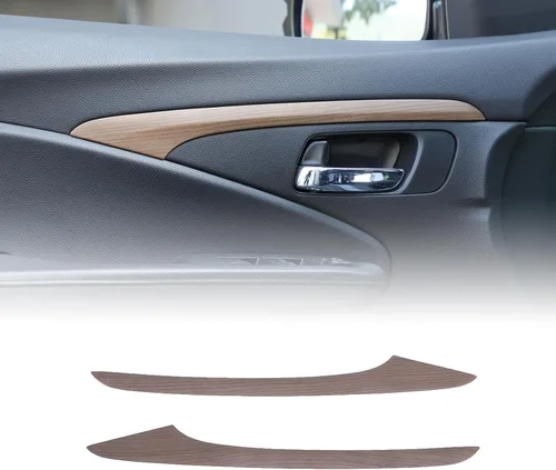 Miniatura 10 de 2 piezas de tira decorativa interior para puerta delantera para Honda Pilot 2016 2017 2018 2019 2020 2021 2022, protector de pegatina para panel