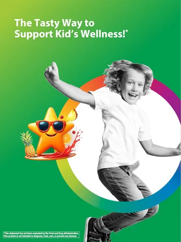 Miniatura 3 de Rainbow Light Kids One + Multivitamínico 90 tabletas Para mayores de 1 años Apto para el abdomen con probióticos Sabor a ponche de frutas