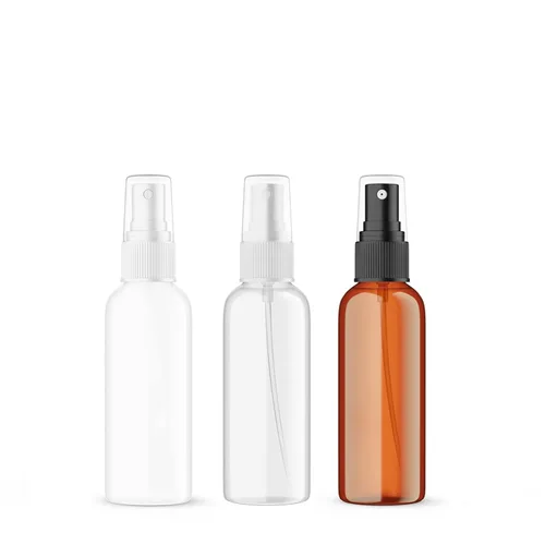 Miniatura 7 de SEVENHEAD Botella atomizadora de aceite esencial de plástico de 2.0 fl oz, 2 onzas, tres colores, transparente, blanco, ámbar, botella pequeña