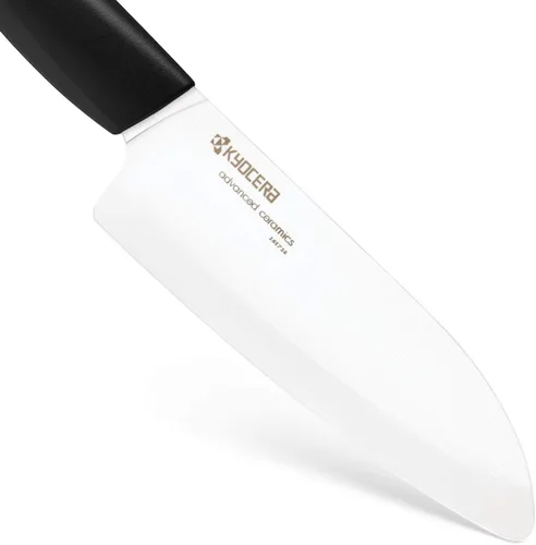Miniatura 9 de Cuchillo Santoku de la marca Kyocera Advanced Ceramic y de la serie Revolution con 5 1/2 pulgadas, hoja blanca, Blanco