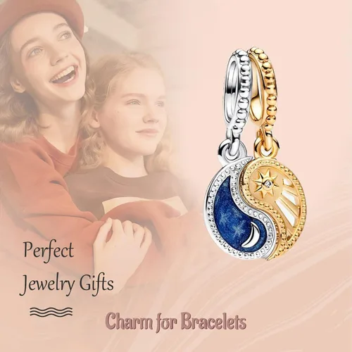 Miniatura 3 de Annmors Silver Charms for Bracelets S925 Love Heart Mom Birthday Dangle for Women Bracelet & Necklace Pendant