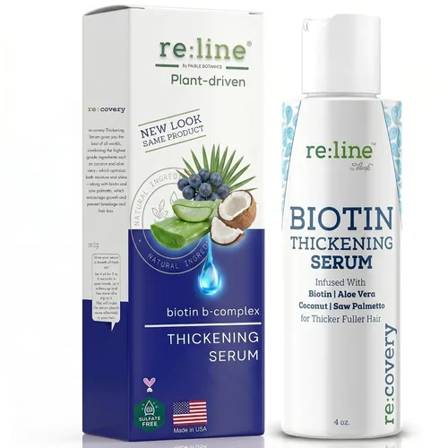 Paisle Botanics Suero para el crecimiento del cabello para la pérdida del cabello, biotina natural, espesante de cabello fino para mujeres y