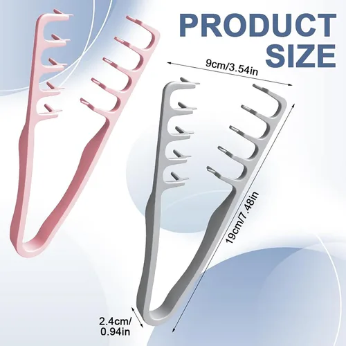 Miniatura 7 de Nowavibe Magic Comb - Peine de peinado con textura para hombres y mujeres, volumen y textura instantáneos, sin roturas ni tirones, estilos en Negro