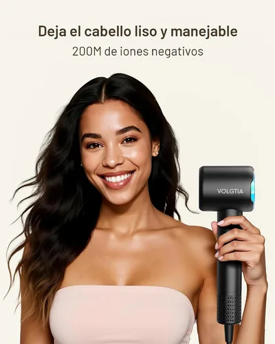 Miniatura 5 de VOLGITA - Secador de pelo con difusor para cabello rizado, secador de pelo, 110000 RPM, secador de pelo iónico profesional de alta velocidad