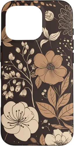 Miniatura 20 de Hazelnut Brown Wildflower Floral Flower Design Case for iPhone 17