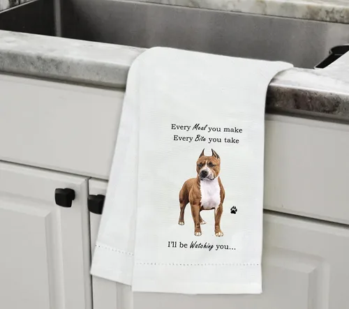 Miniatura 5 de E&S Imports Toallas de cocina Pit Bull - Suaves, muy absorbentes - Regalos Pit Bull - Toallas de platos y té - Reutilizables, secan rápido - 100%