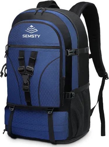 Miniatura 10 de Mochila de senderismo expandible de 40 L/50 L para hombres y mujeres, mochila de viaje y camping aprobada para vuelos