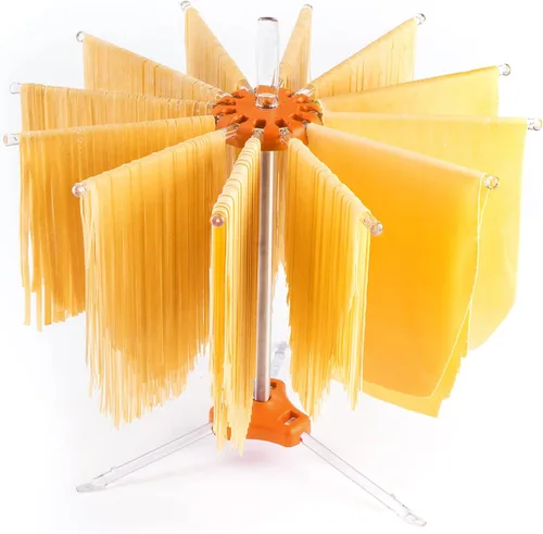 Miniatura 2 de PASTALINDA Secador de pasta, 12 Policarbonato 7.9 in Brazos Largos, Acero Inoxidable. 15.7 in Altura. - Naranja