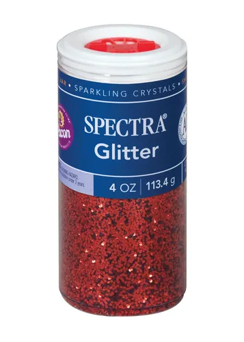 Miniatura 10 de Spectra Arts & Crafts - Brillantina, azul cielo, 4 onzas, 1 tarro