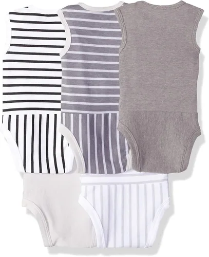 Miniatura 14 de Hanes Body unisex para bebé, Ultimate Flexy sin mangas para niños y niñas, paquete de 5