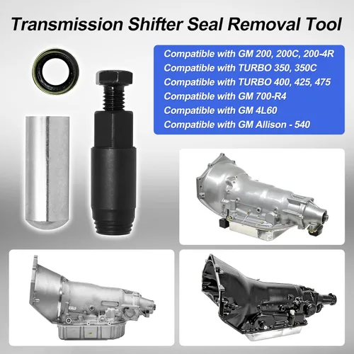Miniatura 3 de Removedor/instalador de sellos de cambio de transmisión, compatible con GM 200, 200C, 200-4R TURBO 350, 350C TURBO 400, 425, 475 GM 700-R4 GM 4L60