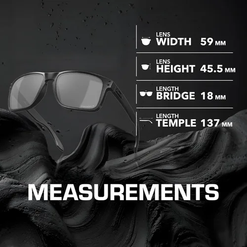 Miniatura 5 de Oakley HOLBROOK XL OO9417 Square Shape Sunglasses With Official Eyewear Kit Marco de acero Lente polarizada negra Prizm