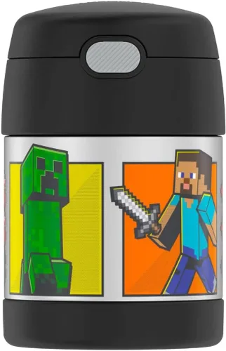 Miniatura 9 de THERMOS FUNTAINER - Tarro de alimentos aislado de 10 onzas, tarro de comida para niños con cuchara plegable, Spider-Man