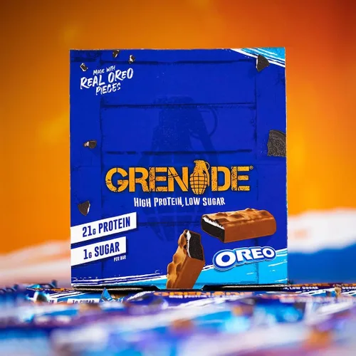 Miniatura 5 de Grenade Barra Alta en Proteína, Baja en Azúcar, Sabor a Vainilla, 12 x 60 g - Oreo