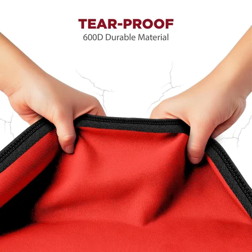 Miniatura 9 de HOLDN' STORAGE Contenedor de Almacenamiento de Papel de Regalo Premium - Duradero 600D a Prueba de Desgarros, Cabe 27 Rollos de Papel de Regalo, Rojo