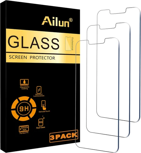 Miniatura 24 de Ailun Protector de pantalla para iPhone 14 Plus/iPhone 13 Pro Max [pantalla de 6.7 pulgadas], 3 unidades de vidrio templado compatible con fundas